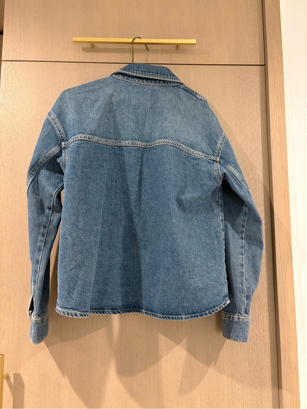 Zara - Over Shirt Classic Denim Jacket in Mediumi Blue - Picture 7 of 14
